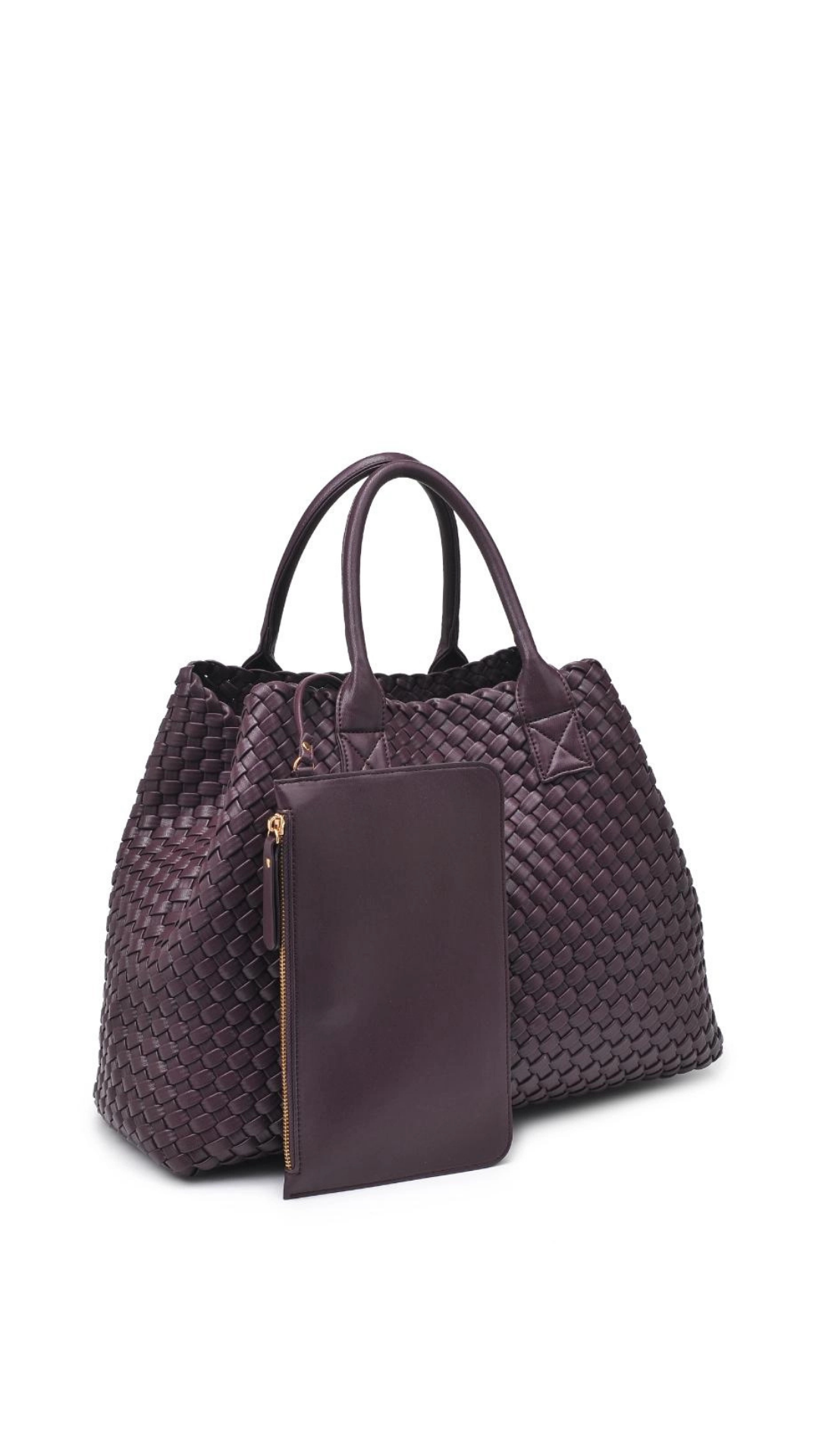 Ithaca Woven leather tote