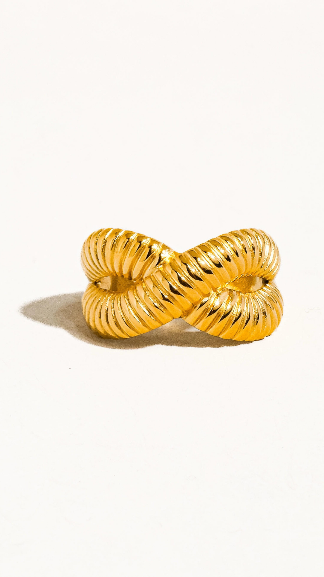 Nia Cross Spiral Ring