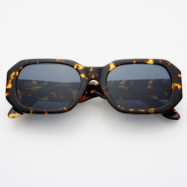 Onyx Acetate Rectangular Sunglasses