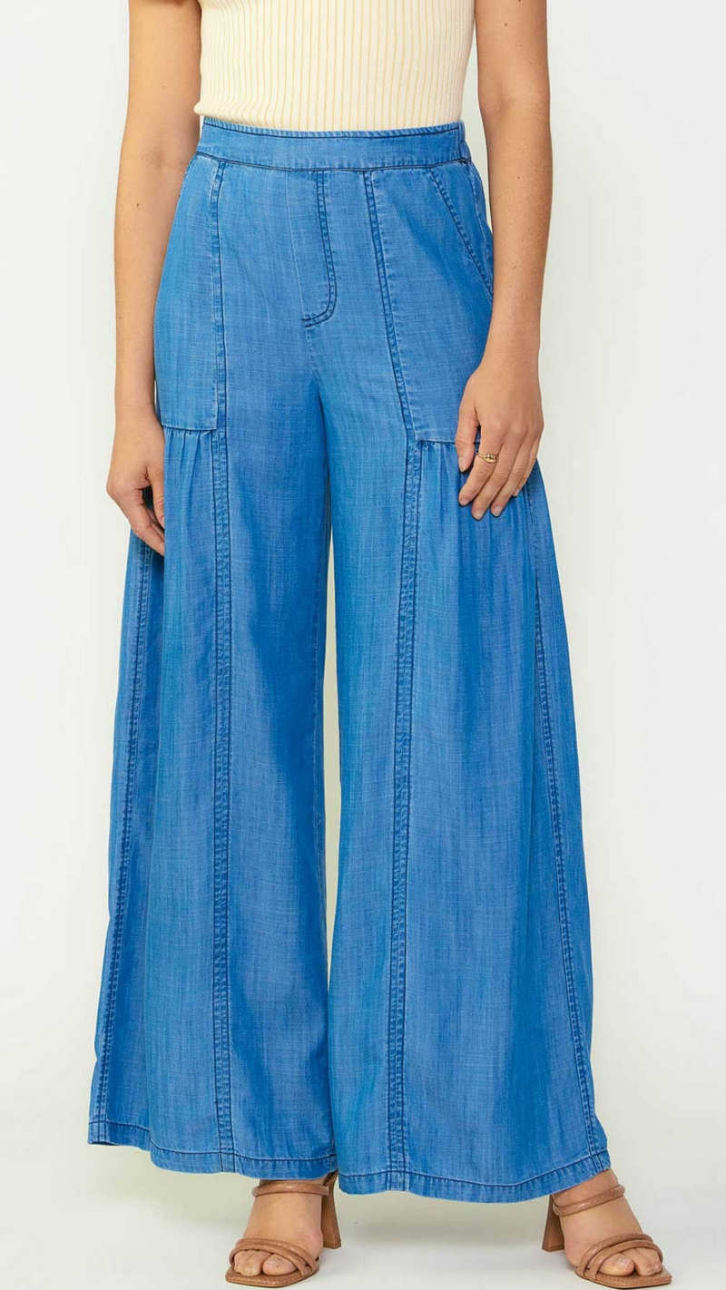 Margret Chambray Wide Pant