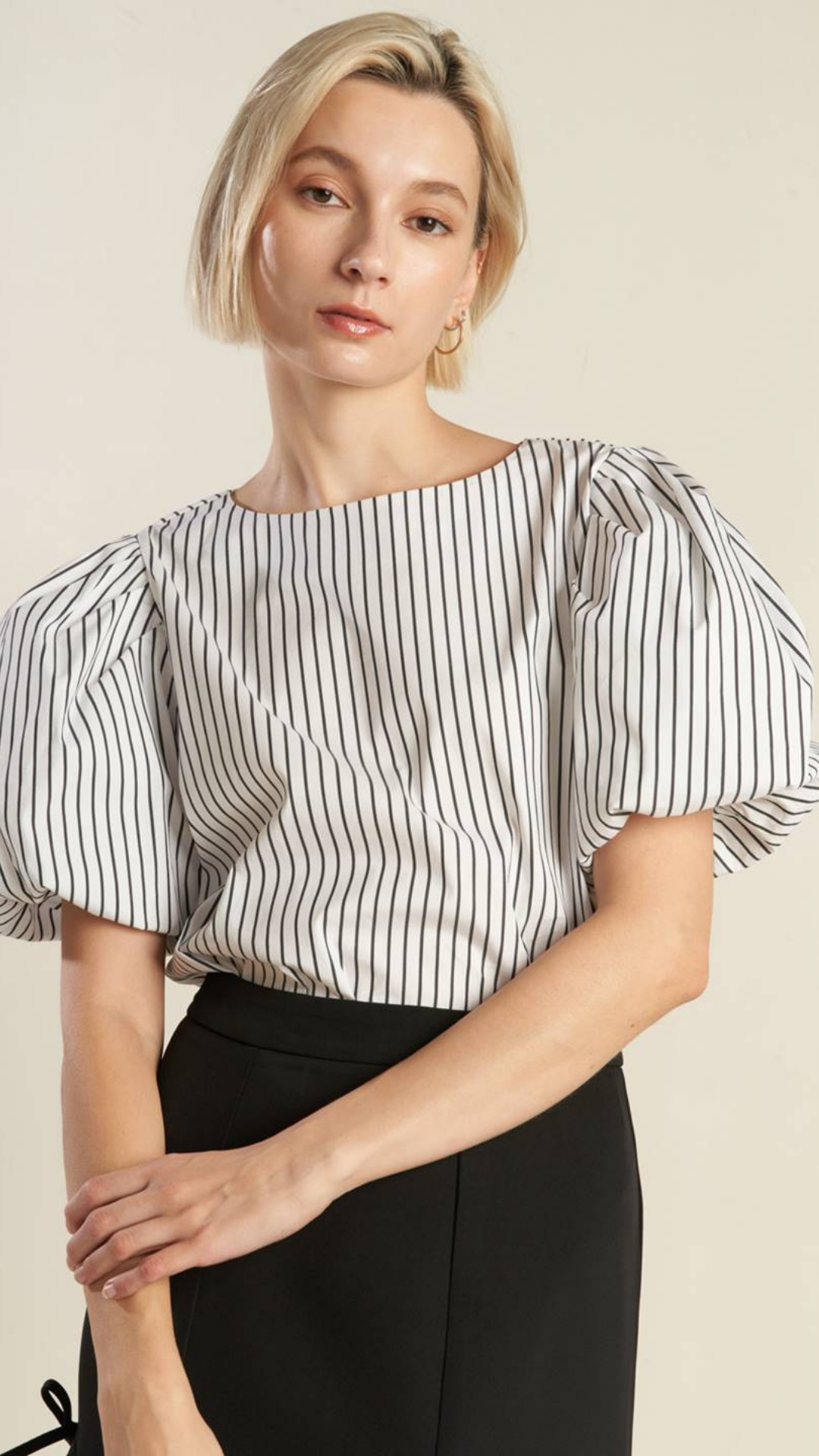 Amy Striped Woven top