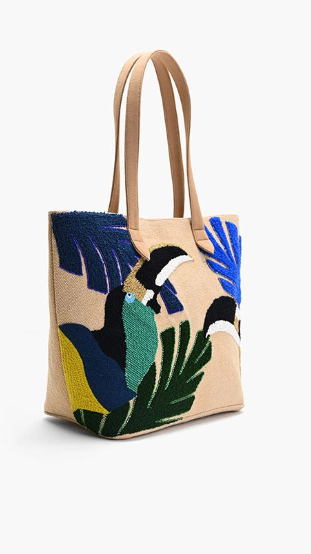 Toucan Embellished Tote