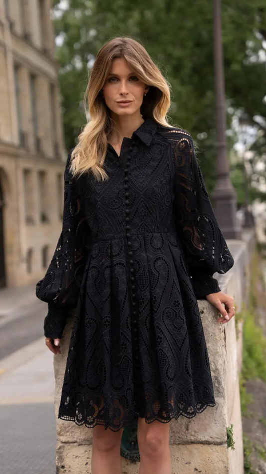 Embroidered Lace Dress