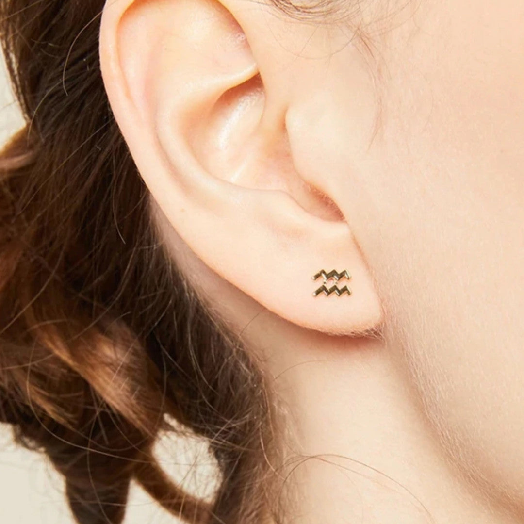 Zodiac Stud Earrings