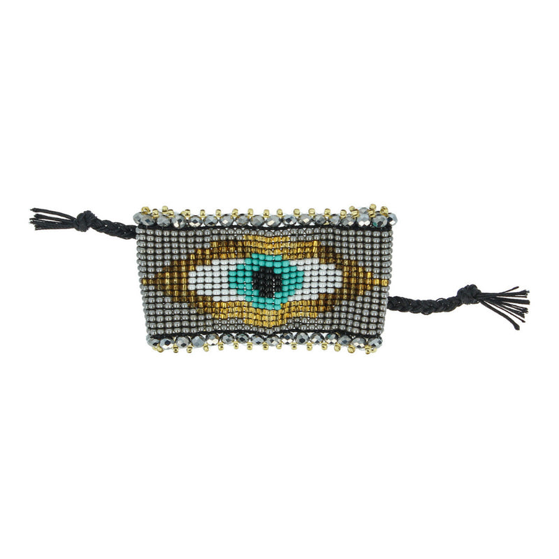 Crystal Bead Adjustable Bracelet