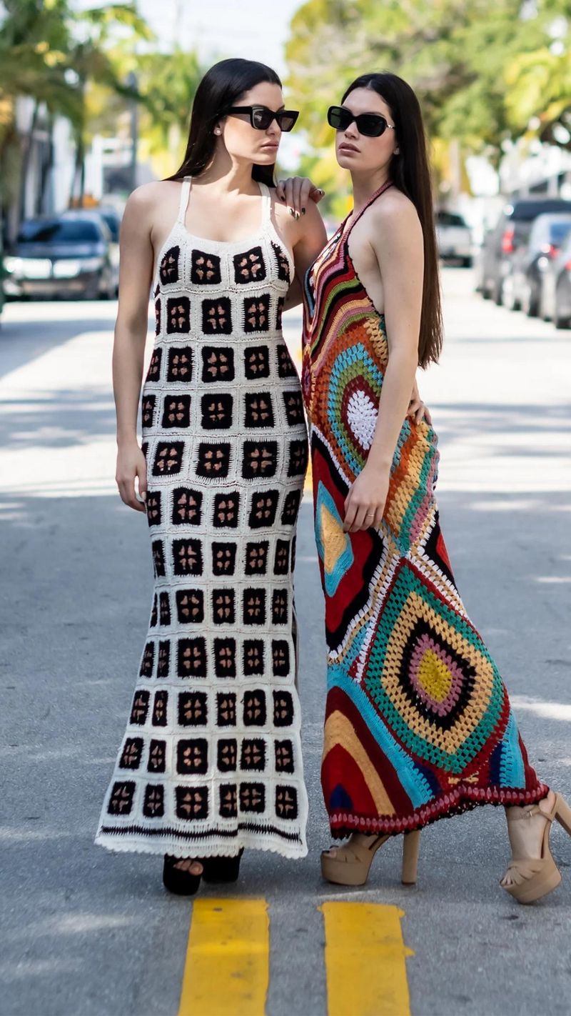 Julie Square Crochet Dress