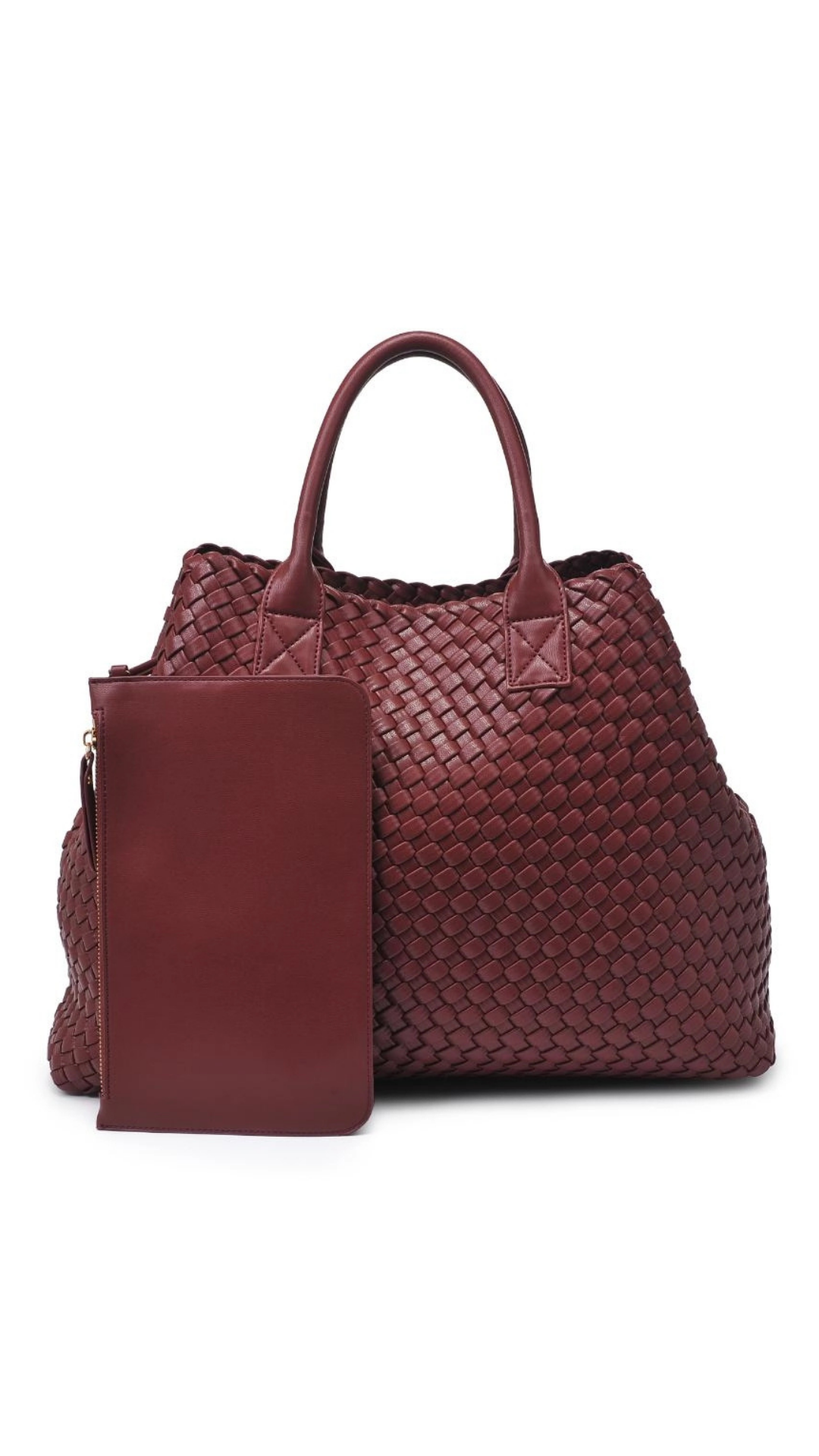 Ithaca Woven leather tote