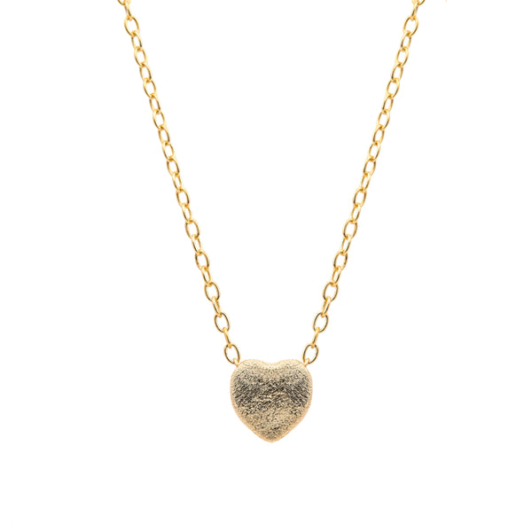 Satin Heart Necklace- Mini